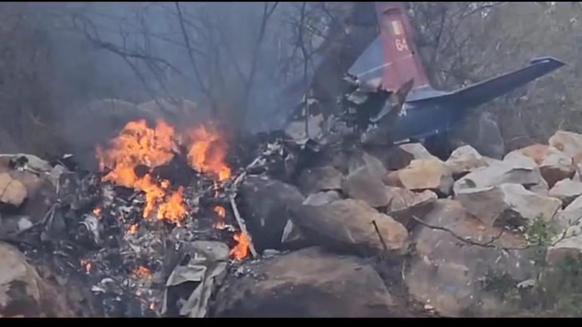 Two pilots killed in an Indian Air Force trainer aircraft crash in